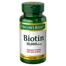 Nature's Bounty Suplemento Biotin 10000mcg (120 Cápsulas)